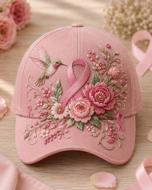 Breast Cancer Awareness Pink Floral Hat