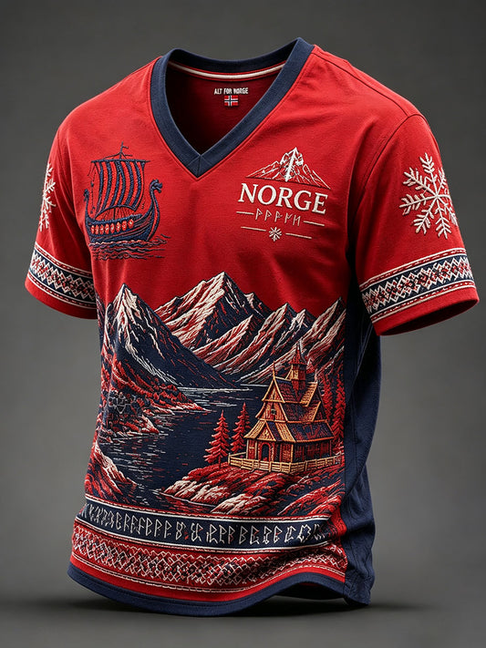 Men's Norway V-neck T-shirts