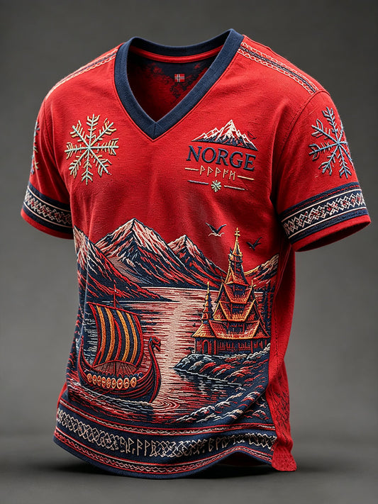 Men's Norway V-neck T-shirts