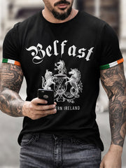 Men's Belfast Print Short Sleeves T-shirt