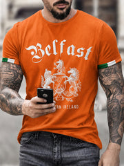 Men's Belfast Print Short Sleeves T-shirt