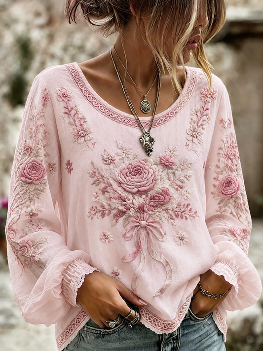 Women's Rose Of Tralee Cotton-Linen Shirt