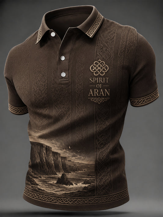 Men's Aran Print Casual Top