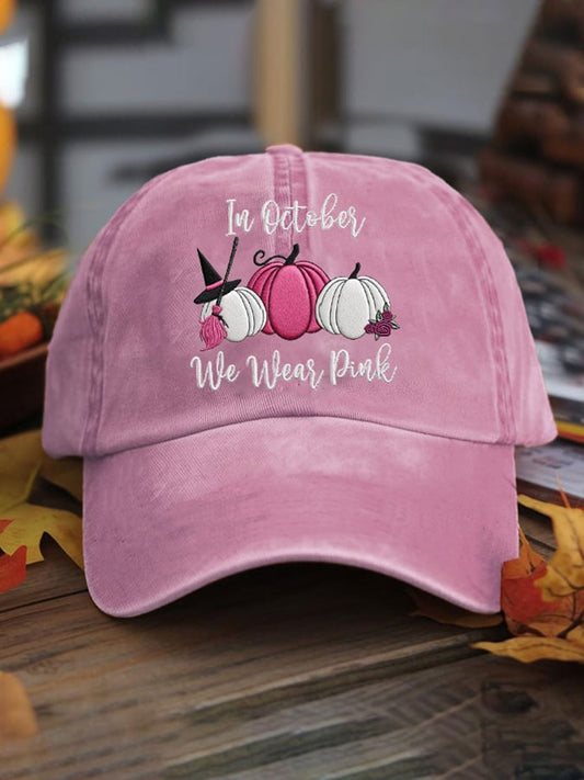 Unisex IN OCTOBER WE WEAR Pink Hat