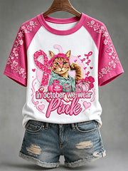 Women's In October We Wear Pink T-shirt