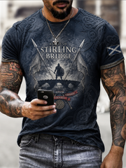 Men's Scottish veterans of the Battle of Stirling Bridge short sleeves t-shirt
