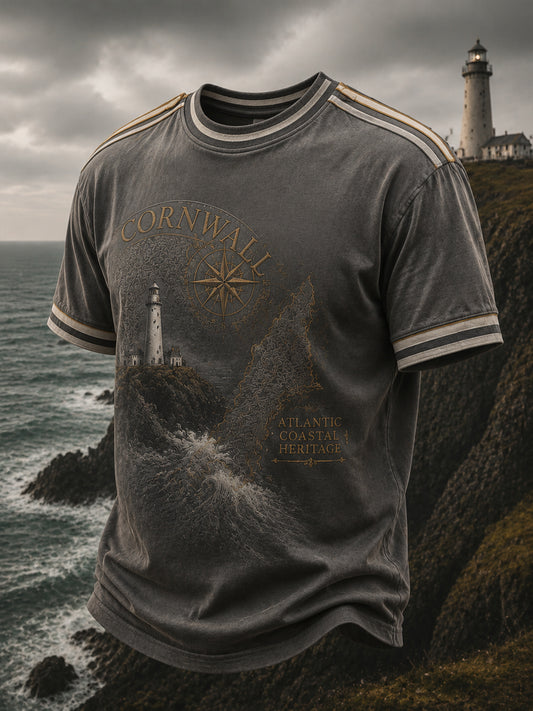 Men's Cornish Celtic-style Printed T-shirt