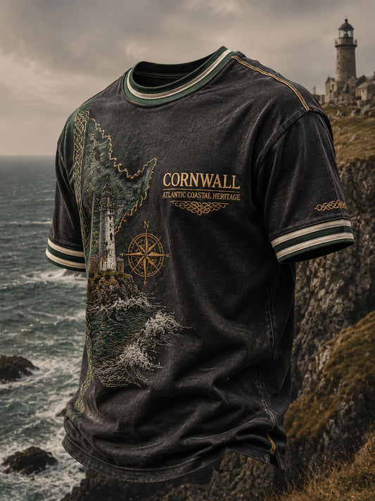 Men's Cornish Celtic-style Printed T-shirt
