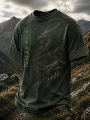Men's Welsh Dragon Printed T-shirt