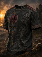 Men's Welsh Dragon Printed T-shirt