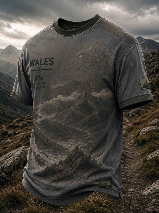 Men's Welsh Dragon Printed T-shirt