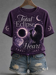 Women's Rock Classics Total Eclipse Of The Heart Print Casual Tee