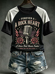 Women's Rock Classics Total Eclipse Of The Heart Print Casual Tee