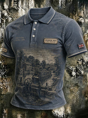 Men's Lockside Days British Canal Life Printed Shirt