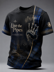 Men's Piping Live! 2026 short sleeves t-shirt