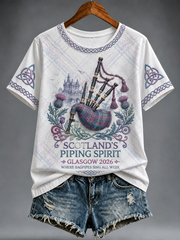 Women's Piping Live! 2026 short-sleeved T-shirt
