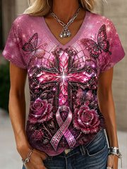 Women's Casual Print Short-Sleeve T-Shirt