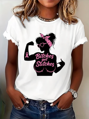 Women's Casual Print Short-Sleeve T-Shirt