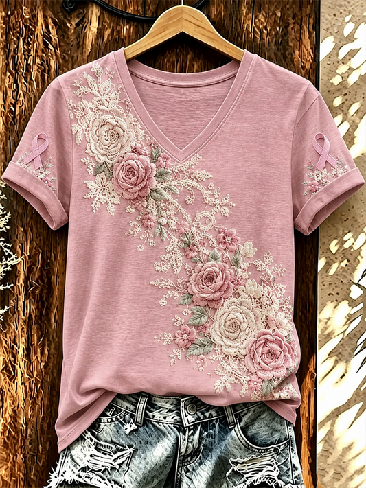 Women's Casual Print Short-Sleeve T-Shirt
