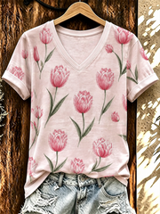 Women's Casual Print Short-Sleeve T-Shirt