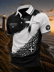 Men's Cornish Celtic-style Print Casual Top