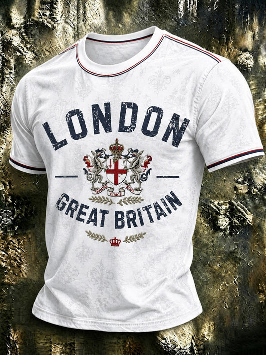 Men's London Great Britain Printed T-shirt