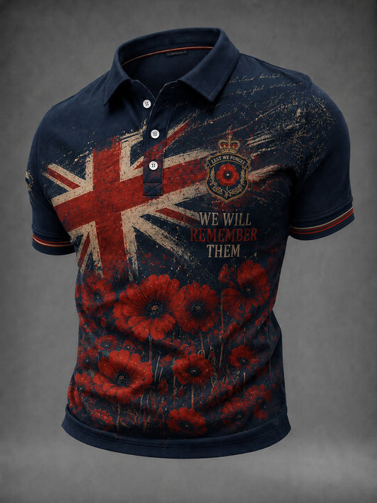 Men's We Will Remembrance Them Printed Shirt