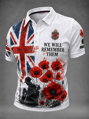 Men's We Will Remembrance Them Printed Shirt