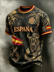 Men's 2026 España Football Fans Casual Short Sleeve T-Shirt