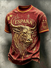 Men's 2026 España Football Fans Casual Short Sleeve T-Shirt