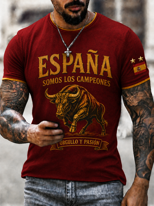 Men's Somos los campeones Printed short sleeves t-shirt