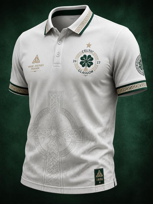 Men's Scotland football Lover Celtic Printed polo shirt