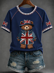 Women's British Style Printed T-shirt