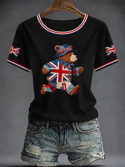Women's British Printed T-shirt