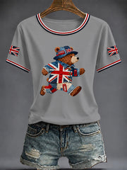 Women's British Printed T-shirt