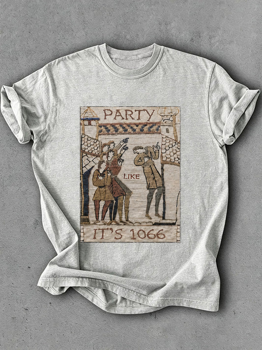 Women's Hastings Battle Medieval History Vintage Graphic T-shirt