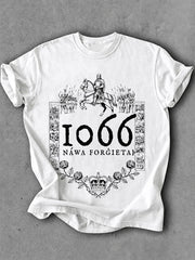 Women's Hastings Battle Medieval History Vintage Graphic T-shirt