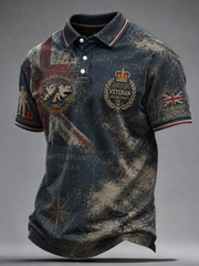 Men's Falklands War Veteran Printed polo shirt