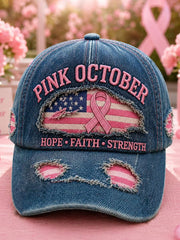 Breast Cancer Awareness Printed Casual Unisex Cap