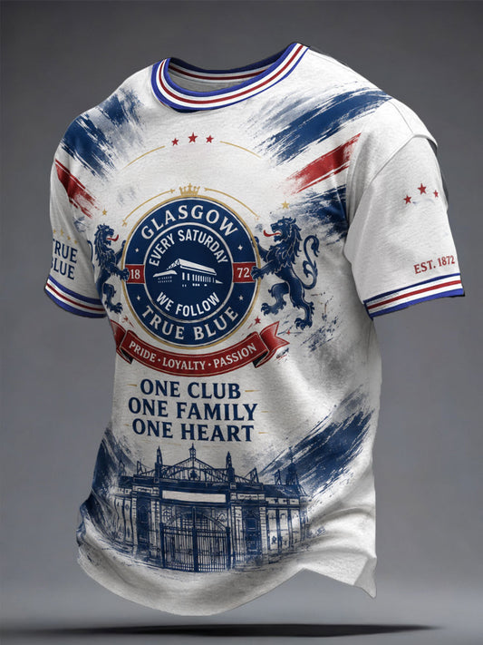 Men's We Are The People Scotland Football Lover Printed T-shirt