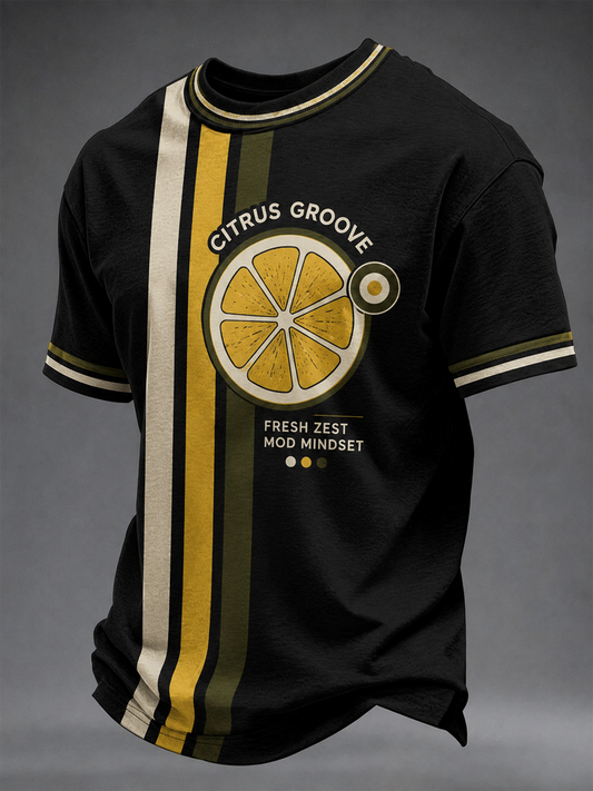 Men's Modern Culture Lover Printed short sleeves t-shirt