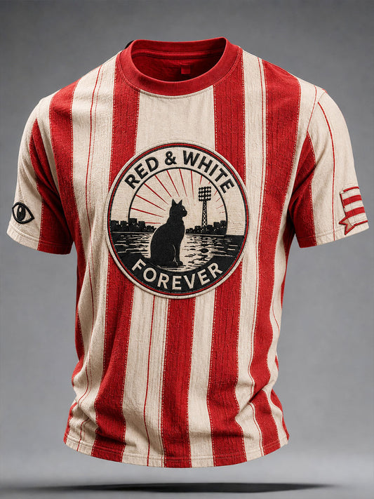 Men's Sunderland Football Lover Black Cats Art Printed T-shirt