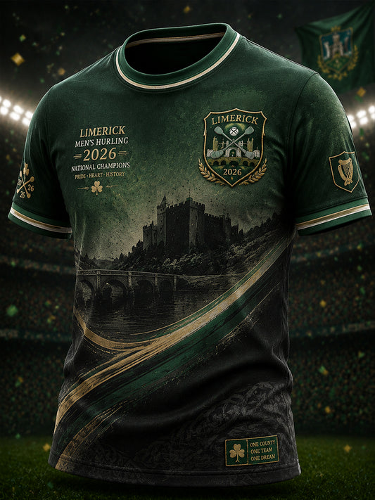 Men's Limerick Hurling Printed T-shirt
