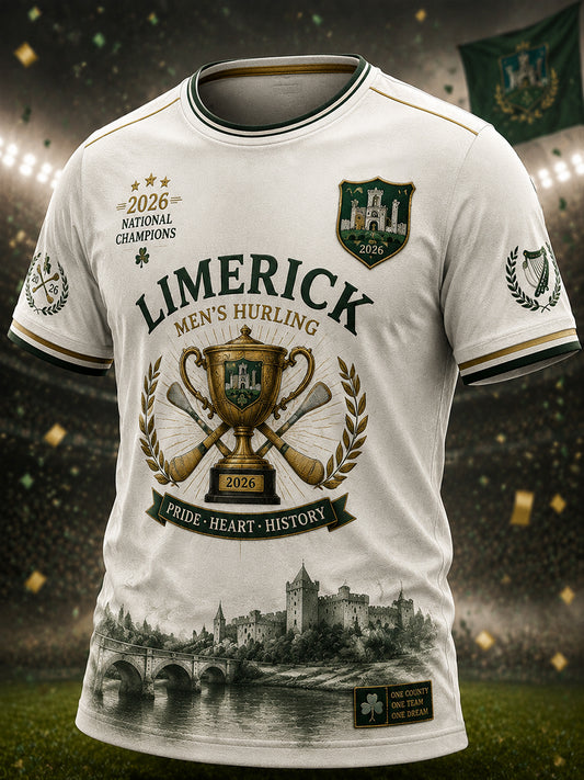 Men's Limerick Hurling Printed T-shirt