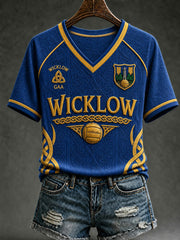 Women's Wicklow Printed V-neck T-shirt