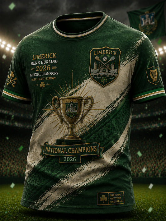 Men's Limerick Hurling Printed T-shirt