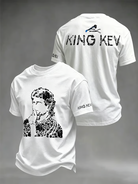 Men's Rip King Kev 7 England Football Lover Printed short sleeves t-shirt