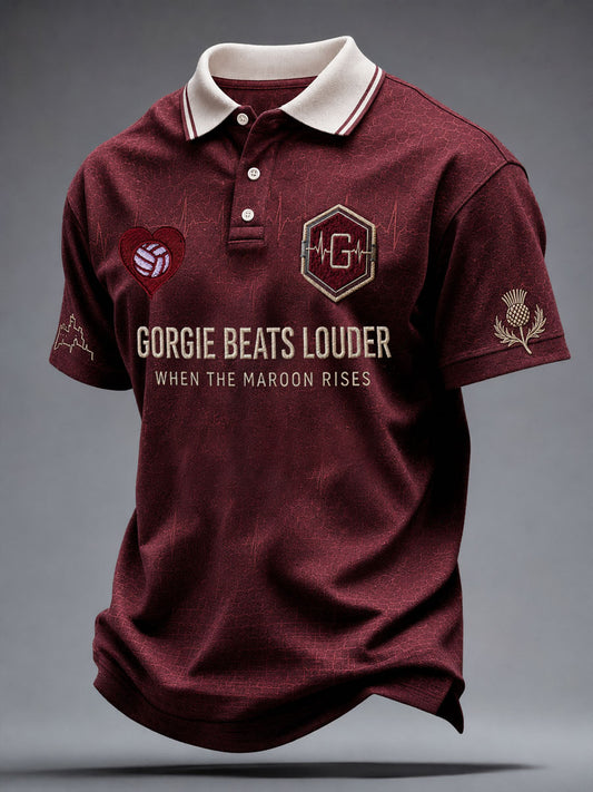 Men's Edinburgh Football Lover Art Printed Casual Tops