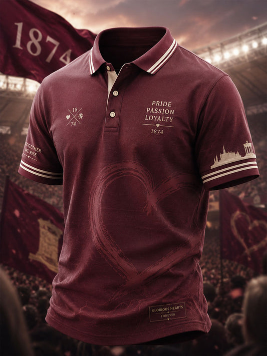 Men's Edinburgh Football Lover Art Printed Casual Tops