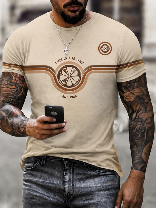 Men's Modern Culture Lover Printed short sleeves t-shirt